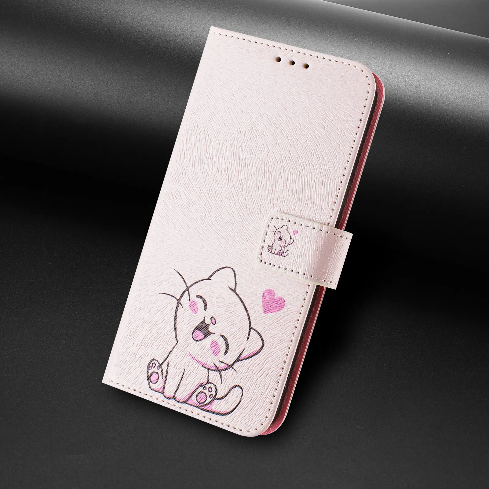 POCO C65 X6 M6 Cartoon Flip Case for Funda Xiaomi Redmi 14C 13 13C 12 12C 10 10C 9 9A A3 Mi 14T Cases Leather Wallet Phone Cover