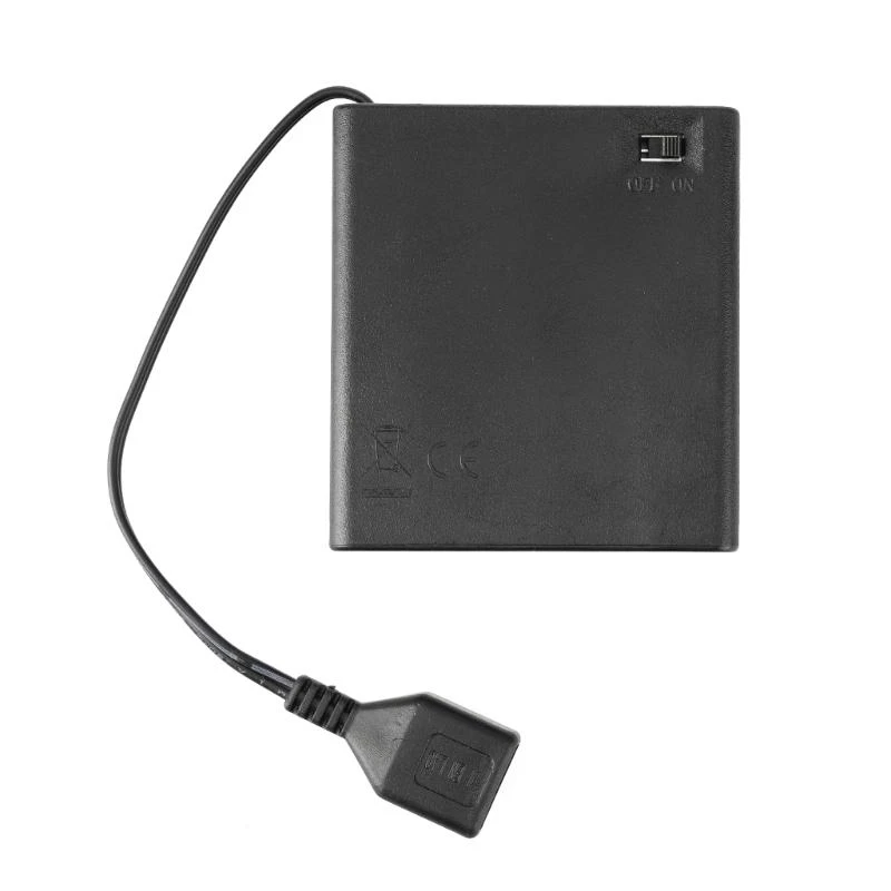 AA Battery Box AA Battery Case with USB Cable USB Battery Case Box Case 2/3/4/6/8 Slot AA Battery Box with Switches