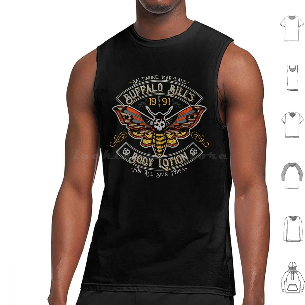 Body Lotion Biker Tank Tops Vest Sleeveless Classic Movie Buffalo Bill Lotion Again Best Seller Best Selling Cool New