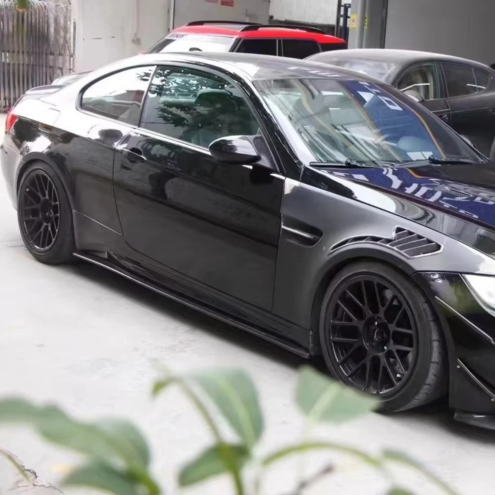 For E92 E93 M3 Coupe Convertible 08-12 KZ Carbon Fiber Side Skirt Extension