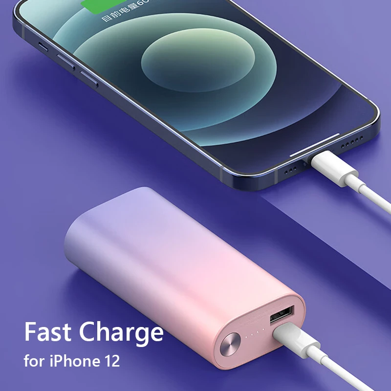 Two-way Fast Charging 30W MAX Small Size High Capacity Support Low Current Charging 10000mAh MINI Power Bank