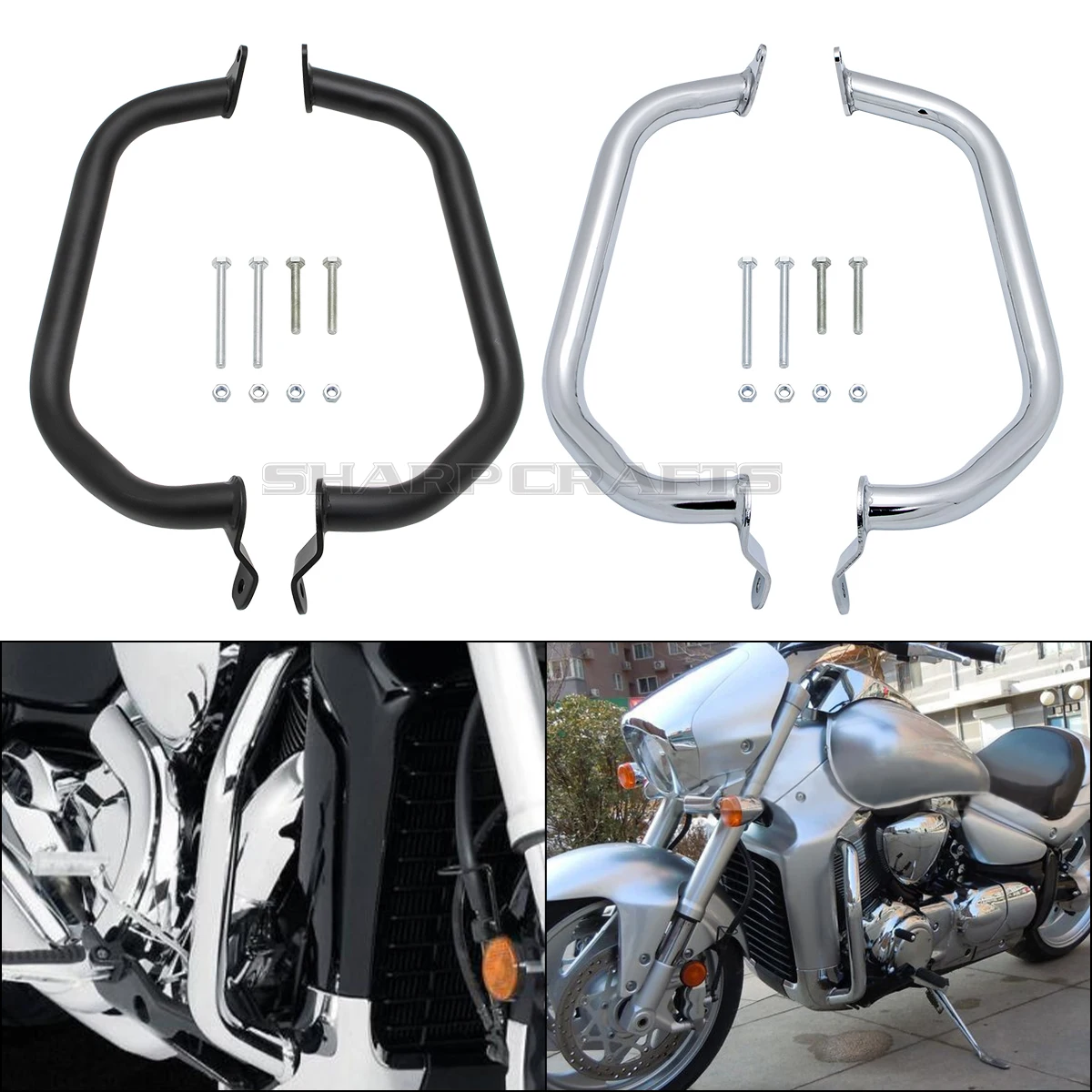 

For Suzuki Boulevard M109R Intruder M1800R VZR1800 Bumpers Motorcycle Parts Highway Crash Bars Engine Guard Front Protector