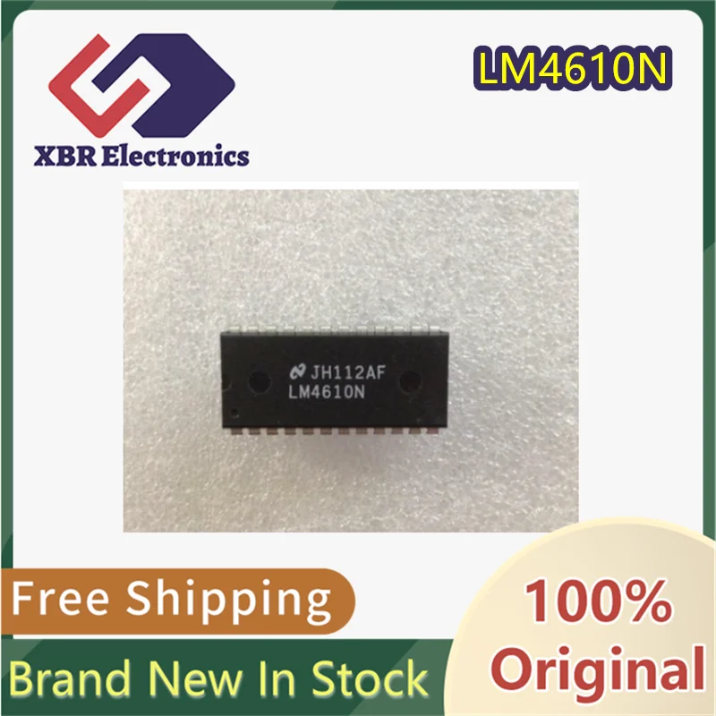 (1/10 piece) LM4610N LM4610 Tone Balance Surround Control Chip DIP-24 Brand New Original Authentic In Stock Real Photos