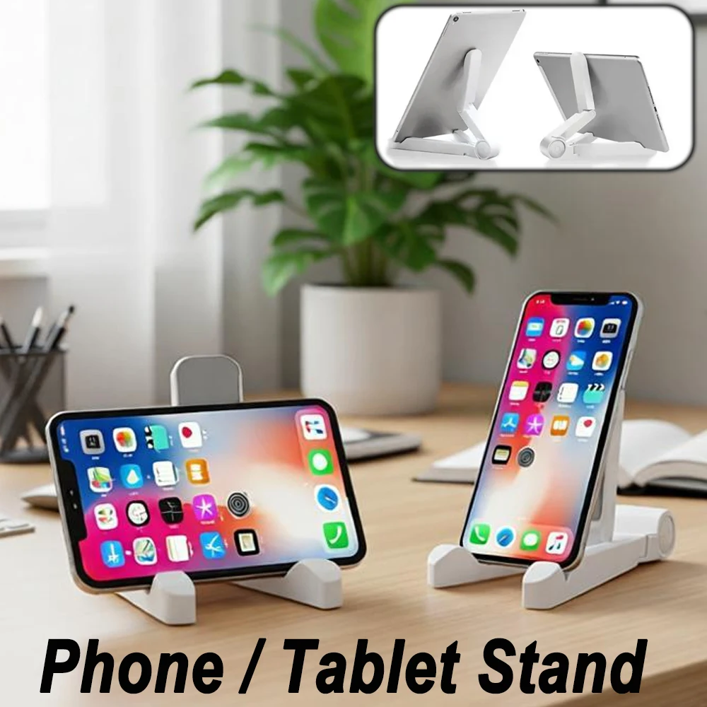 1‌pc Portable Folding Triangular Tablet Phone Stand, Easy To Carry, for Samsung/Xiaomi/iPad, Desk & Bedside Use‌