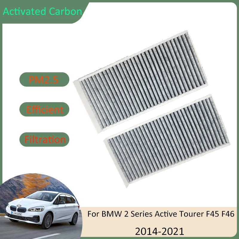 Air Conditioning Filter For BMW 2 Series Active Tourer F45 F46 Gran Tourer MK1 2014~2021 64119321875 64116823726 Car Accessories