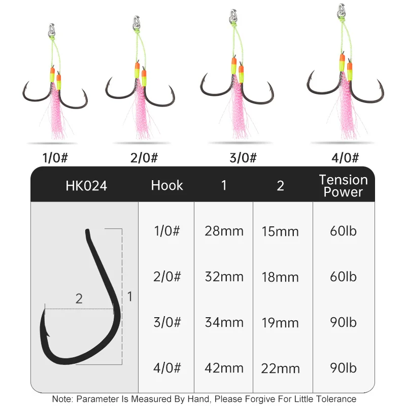 TEASER 2pc/bag Teflon Coated Corrosion Resistant UV Luminous Wire Assist Jig Hooks for Offshore Boat Fishing