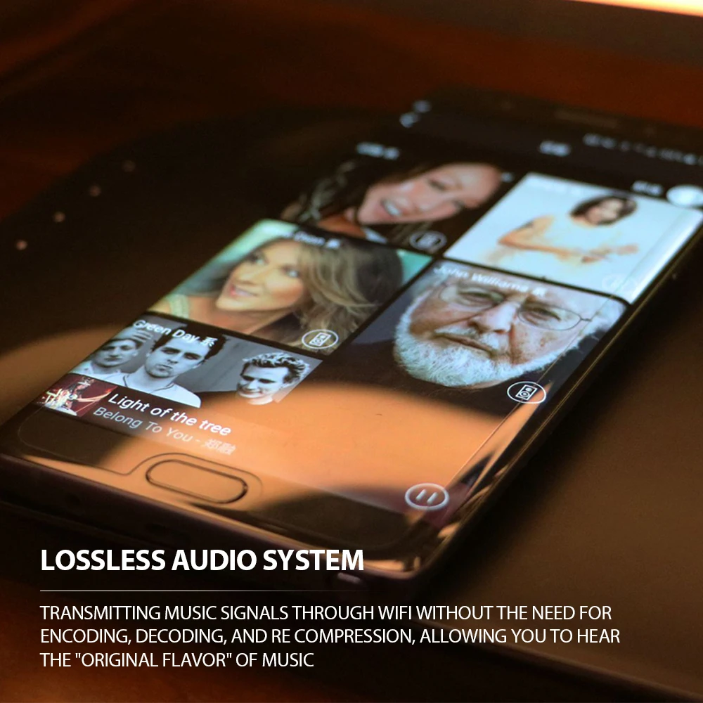 Altoparlante con ricarica wireless, luce ambientale, luminosità regolabile, lampada da comodino con controllo touch per camera da letto, luce notturna, lampada da tavolo