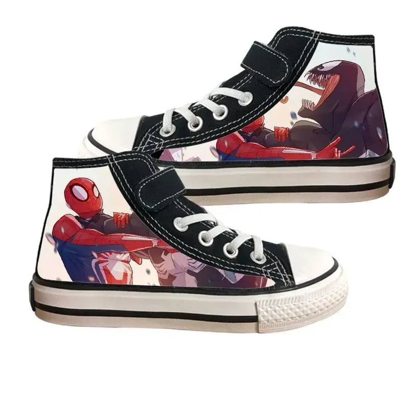 Spider-man cartoon canvas shoes anime explosive style antiscivolo bel Velcro graffiti anime sneakers sportive traspiranti casual