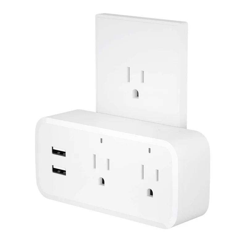 Graffiti-WLAN-Buchse, 16 A, One Drag Two, Dual-USB-Steuerung, WLAN-Smart-Buchse mit US-Stecker