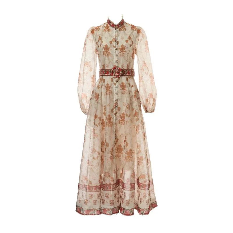 Nieuwe Street Sle hoge taille lange Sve Dr tweedelige set bloemenprint Maxi Dr casual comfortabele verdikte fluwelen stof