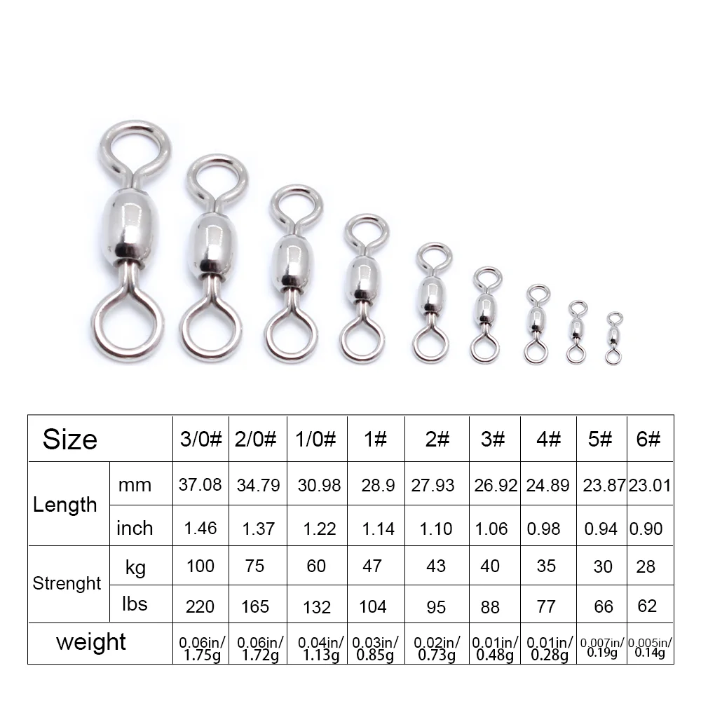 مفصل دوار للصيد من الفولاذ المقاوم للصدأ ، موصل 8 أشكال أبيض قوي الشد ، متين ، ، من الفولاذ المقاوم للصدأ