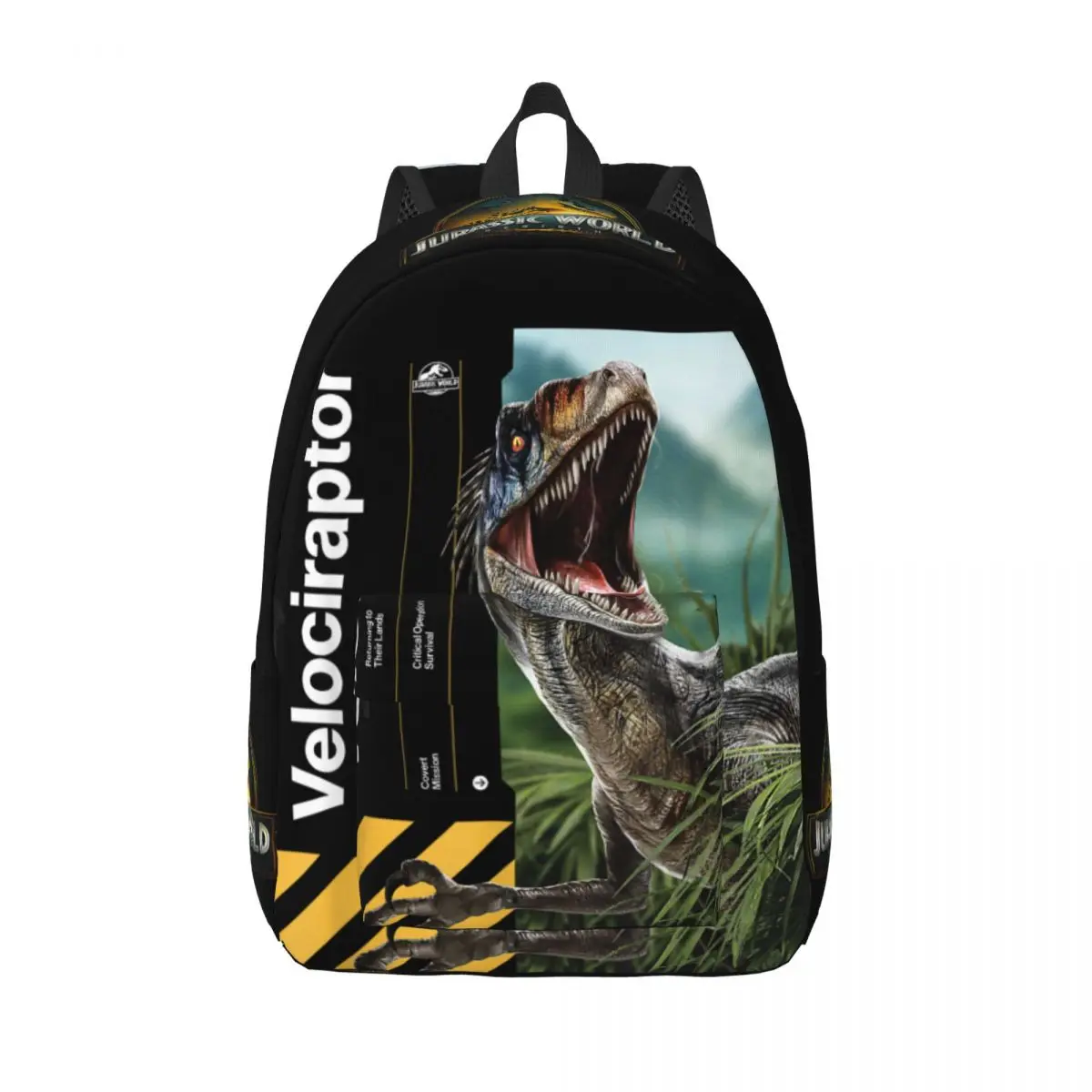 jurassic-rebirth-velociraptor-world-mochila-legal-estudante-caminhadas-viagem-daypack-covert-mission-college-bolsas-de-lona-leve