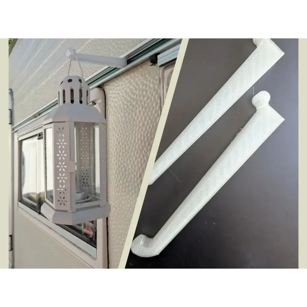4pcs RV Awning Hooks for The Keder Track Above The Window Camping Awning Hooks Party Light Hangers Hats Outdoor Camper Hanging A