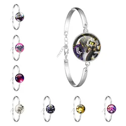 Murder Drone Uzi x N Cartoon V Fan Art Bracelets Art Alloy Cabochon Glass Bracelet Bangles Handmade Jewelry Gifts
