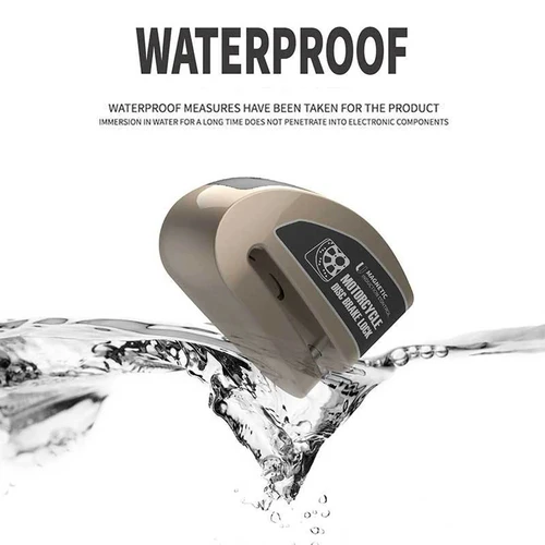 Imagen 2 del producto Bloqueo de alarma impermeable para motocicleta, bloqueo de disco de bicicleta, advertencia de 130DB, candado de Rotor de freno antirrobo, bloqueo de freno de disco de seguridad