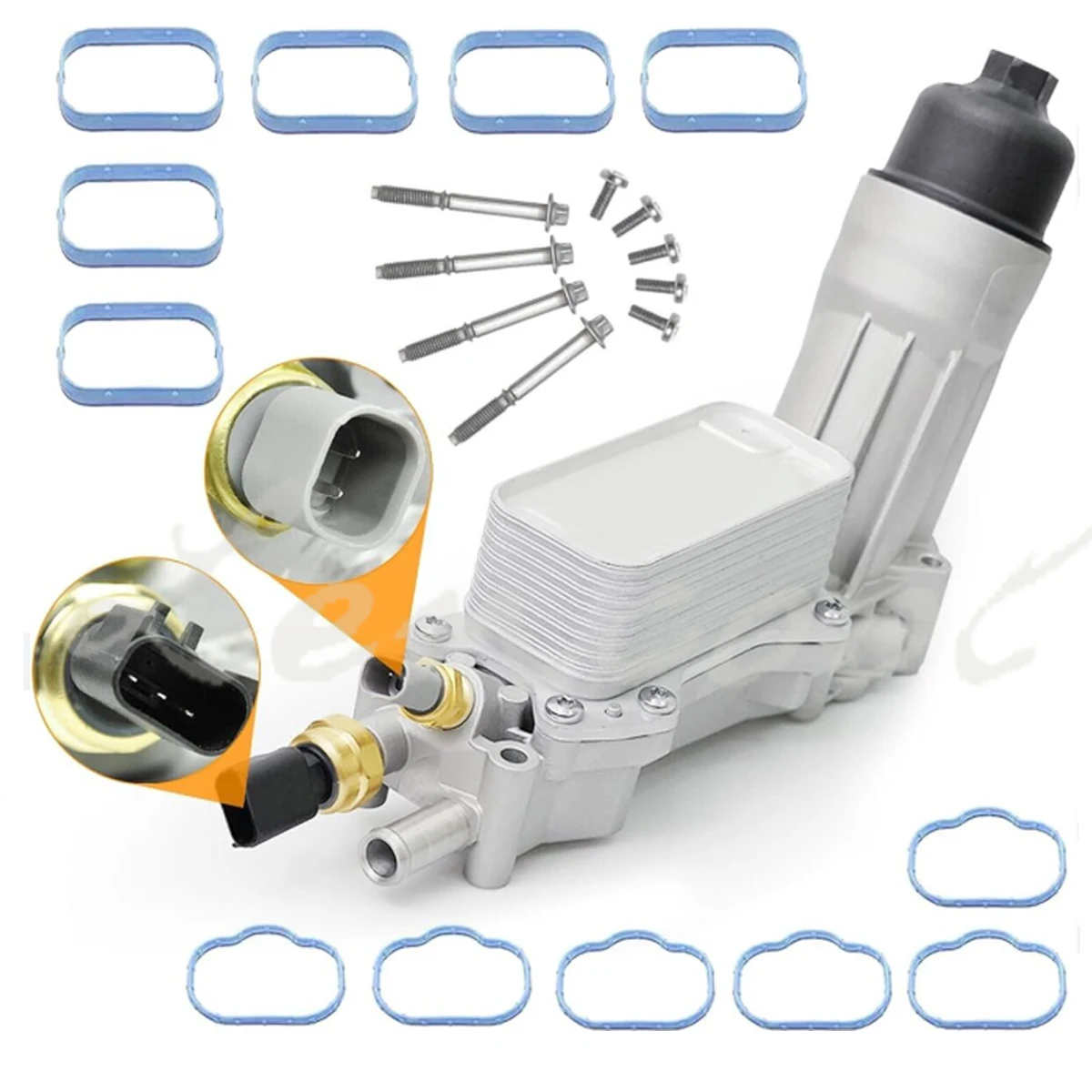 

68105583AF Aluminum Engine Oil Cooler for Jeep Grand Cherokee Dodge Journey Challenger Charger Ram 3.6L V6 Chrysler 200 300