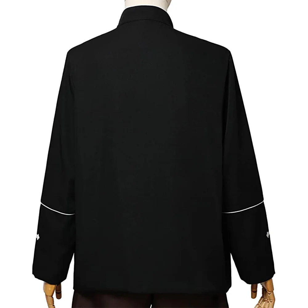 Black Priest Shirt Catholic Church Adult Clergy Pastor Shirts Tops Tab Collar Choir Blouse