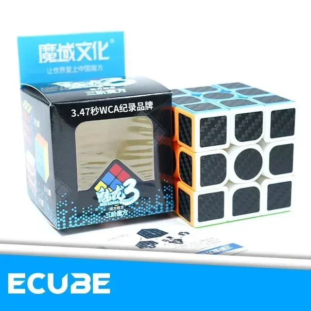 [ECube] MoYu MeiLong 3/3C 3x3 sans colle noir Macaron magique sans colle 3 couches vitesse Cube magique Puzzle jouets pour enfants