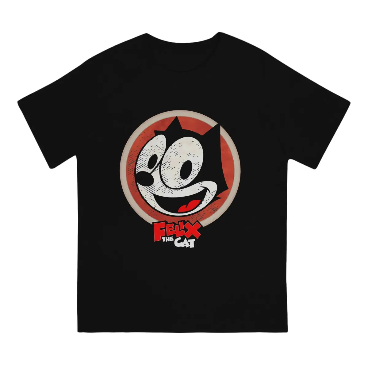 Men's Good T Shirt F-Felix The Cat Cartoon Pure Cotton Tops Awesome Short Sleeve O Neck Tee Shirt Graphic T-Shirts