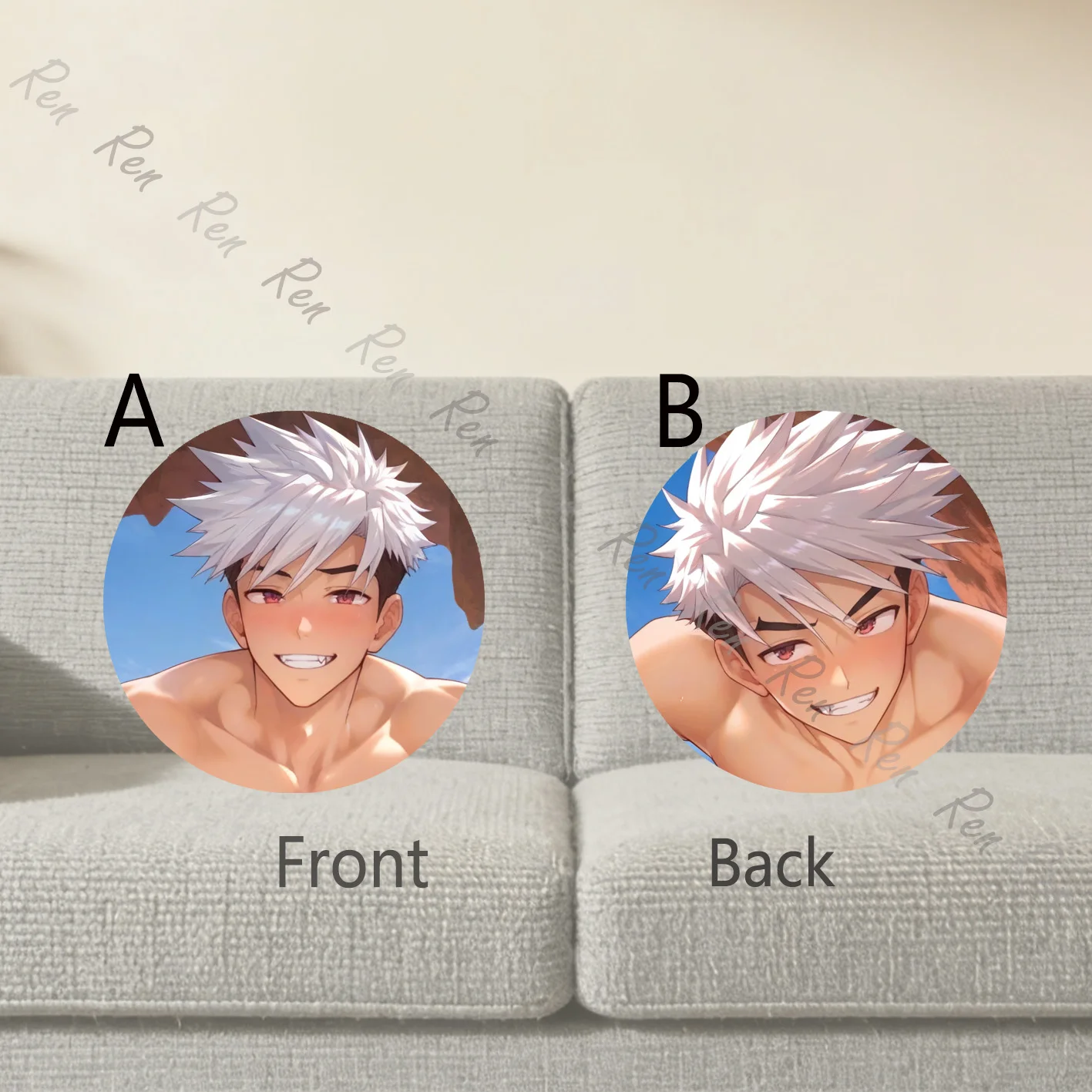 Dakimakura Anime Yuuto Nakajima Pillow Cover Sofa Cushion Double-side Print Throw Pillow Case 40X60cm