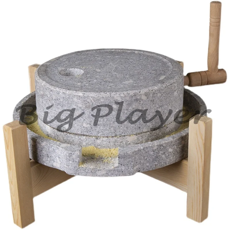 Molino de piedra pequeño para el hogar, disco de molienda de piedra antigua, Mini máquina Manual de leche de soja para moler leche de soja