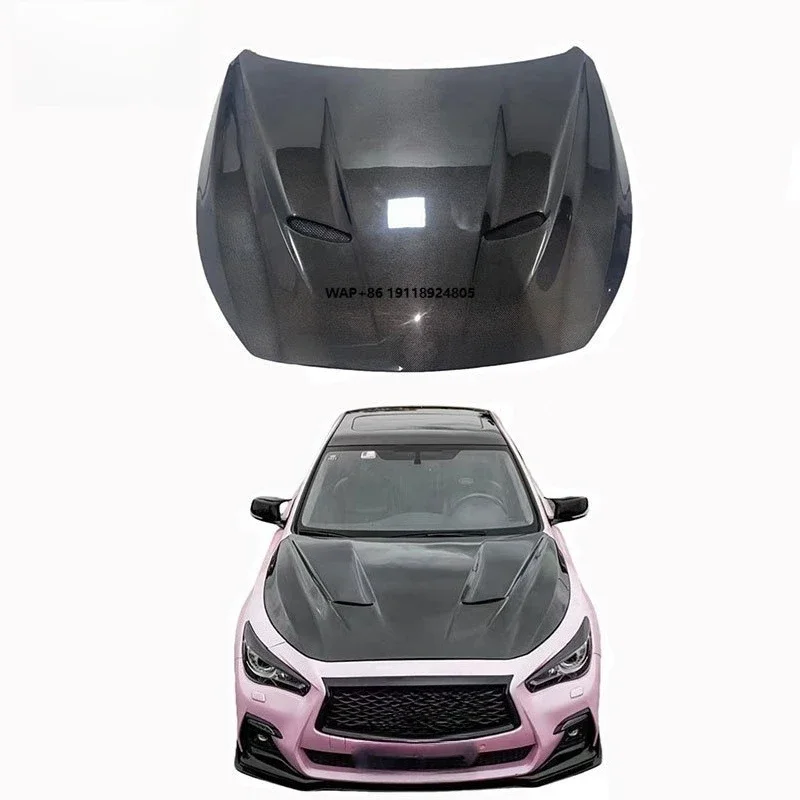 

For 2020 Q50 Carbon Fiber Hood Cover High Quality Bonnet for New Condition Vehicles