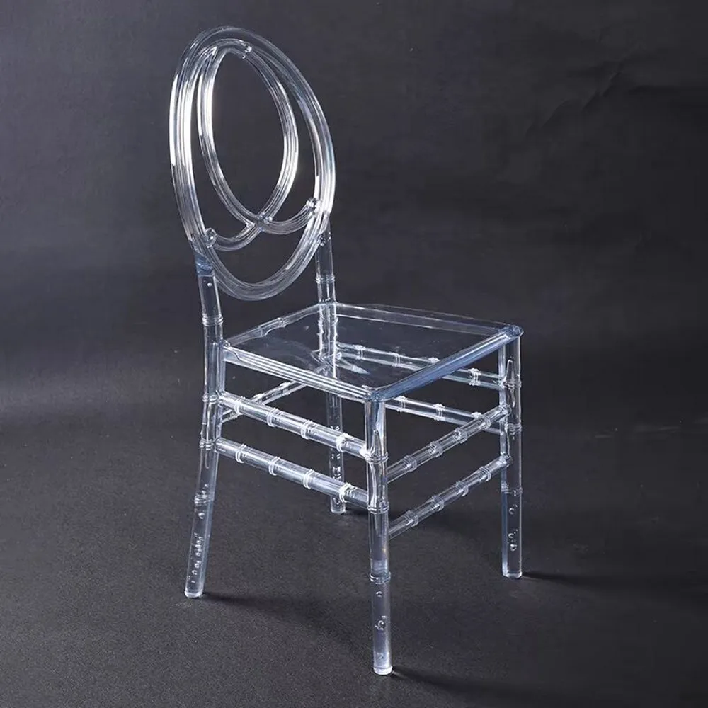 Acrylic Transparent Chair Wedding Chair Detachable Chiavari Outdoor Wedding Moment Party Gathering in Hotel House or Church