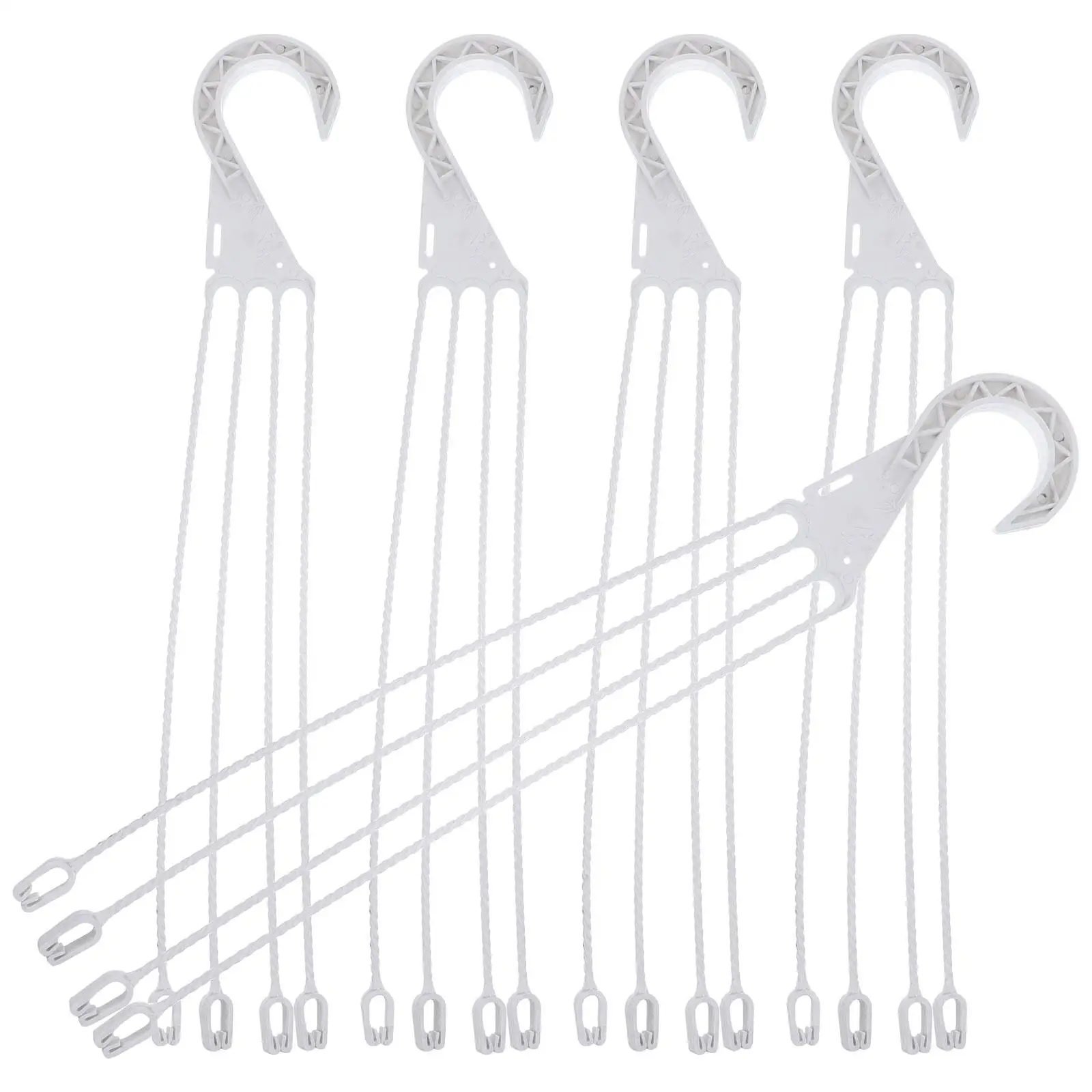 

5 Pcs Hanging Basin Hook Plant Pot Sturdy Flowerpot Plastic For Pots Plants Basket Hooks Potted Hangers