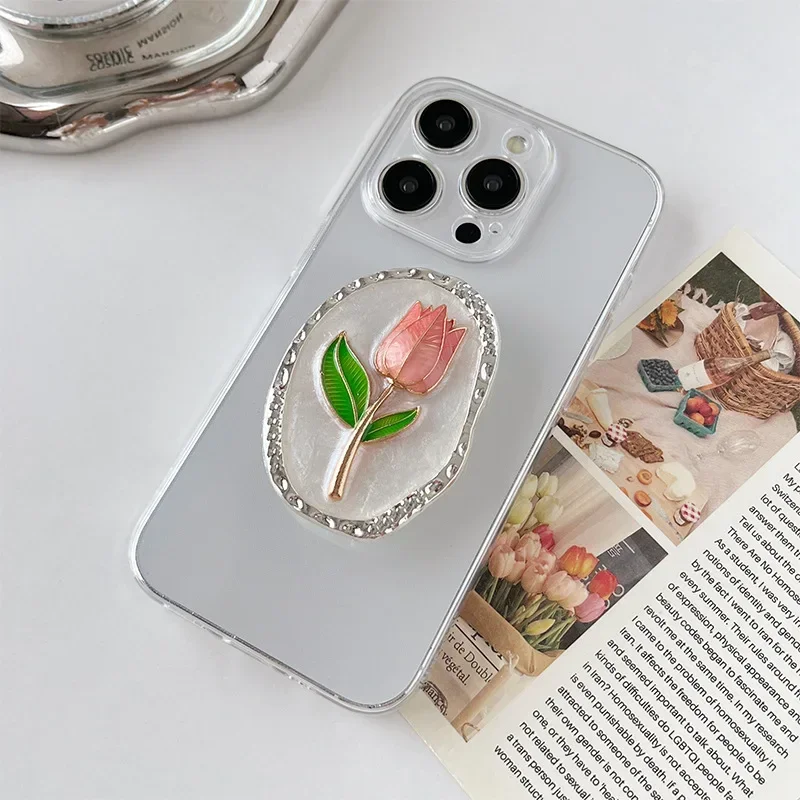 Stylish phone airbag holder suitable for iPhone 16 Samsung S25 foldable case holder