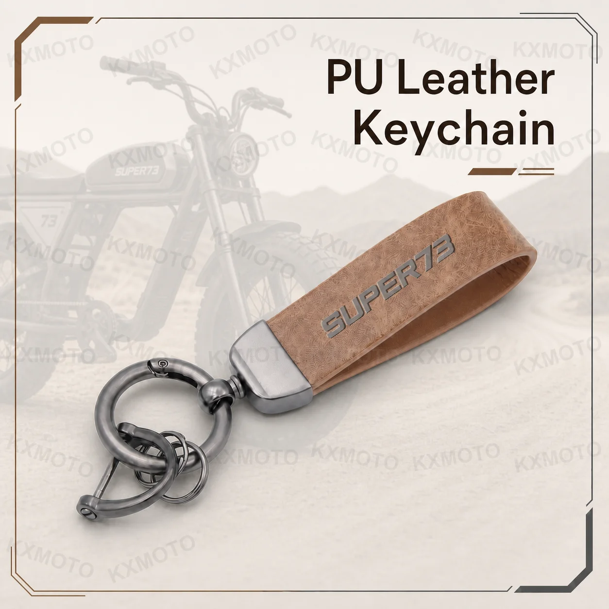 Luxury PU Leather Keychain motorcycle For Super 73-S1 73-S2 73-Z1 73-ZX 73-RX view 5