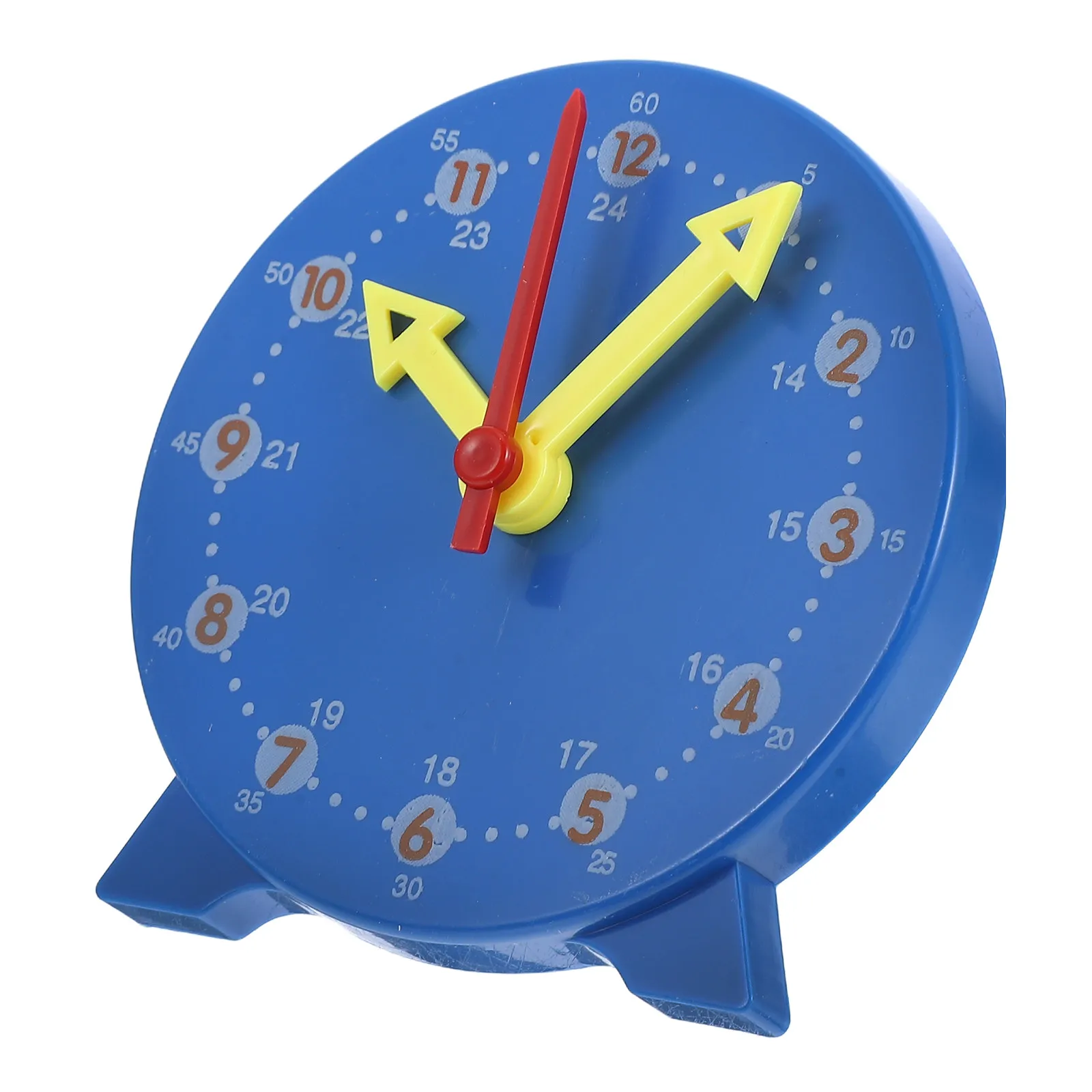 Teaching Clock for Kids Learning Time Three Hand Linked Educational Math Tool Bright Colorful Design Battery Free Classroom Wall