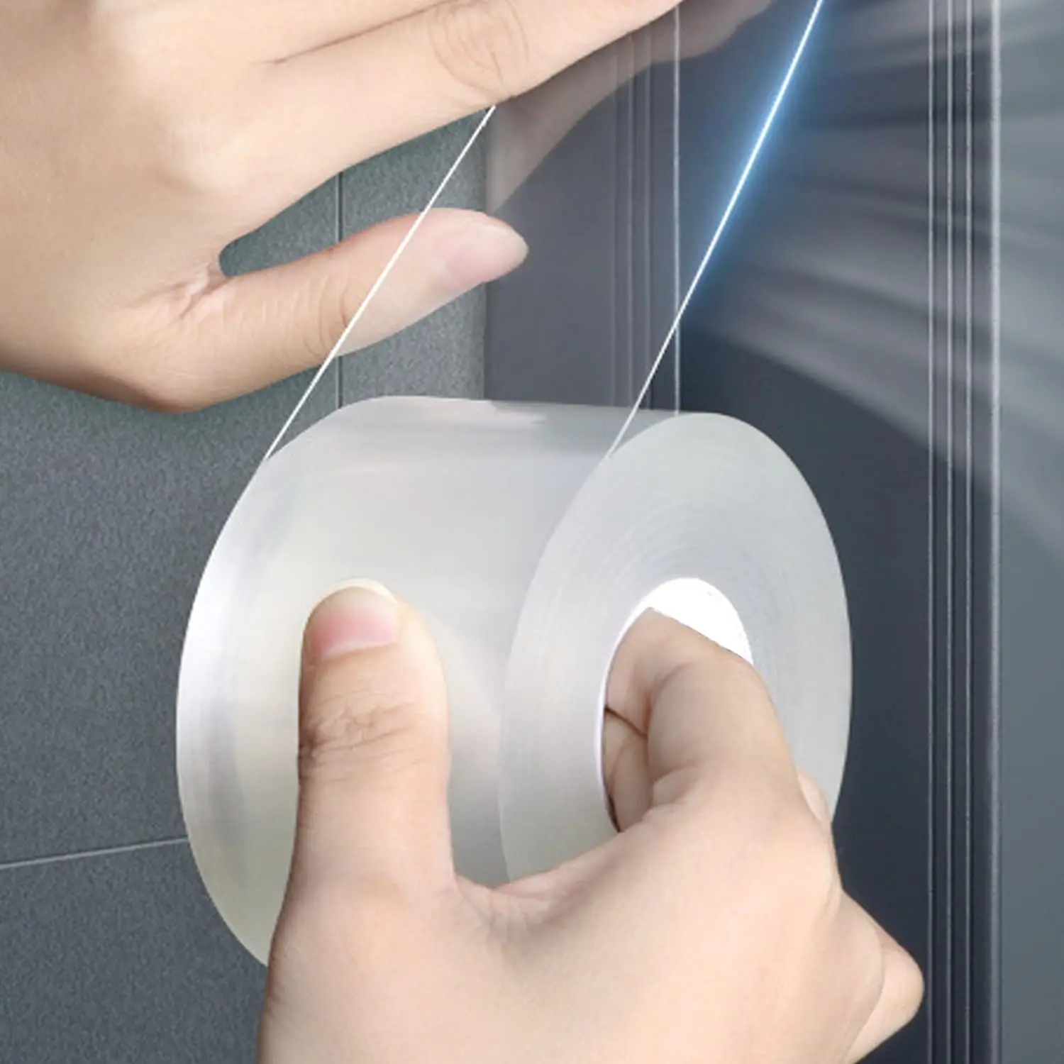 Single-Sided Nano Tape, Waterproof, Windproof and Anti-Collision Tape for Doors and Windows, Kitchen Sink Sealing Tape