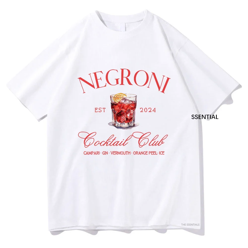 Negroni Social Club T Shirts Fashion Men/Women Clothing Harajuku Vintage Tshirt Unisex Streetwear Cotton Tops Graphic T-Shirts image 4
