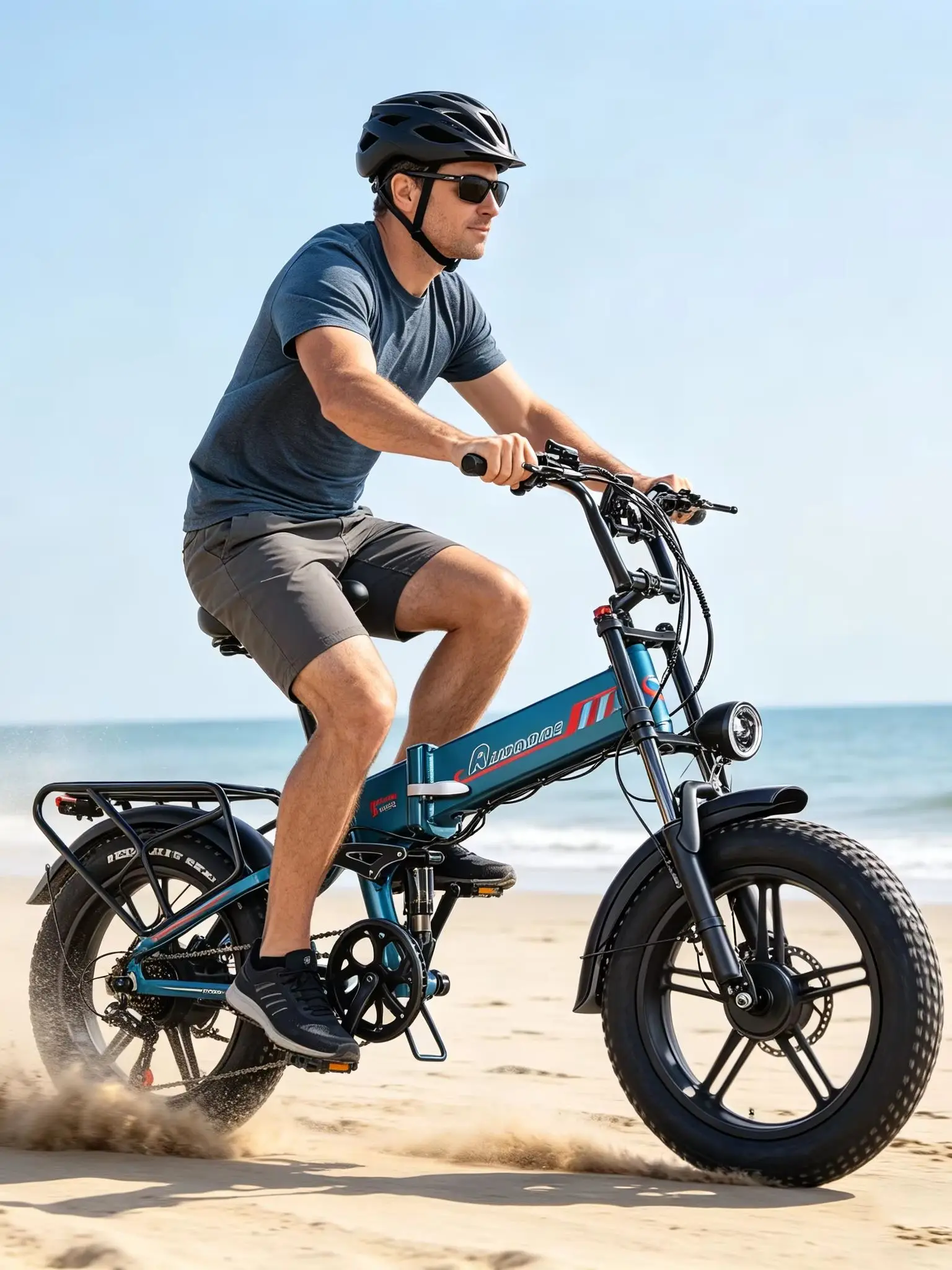 AliExpress NONE RANDRIDE YX20M-2 Electric Fat Tire Bike 2000W Dual Motor Folding E Bike 48V 20Ah Removable Battery 20x4.0 Inch All Terrain Electric Bicycle Full Suspension Off Road Snow Beach Mountain Bike