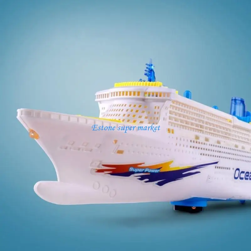 090B Glowing Boats Vessel Battery Powered Ship Model Educational Toy Children Gifts
