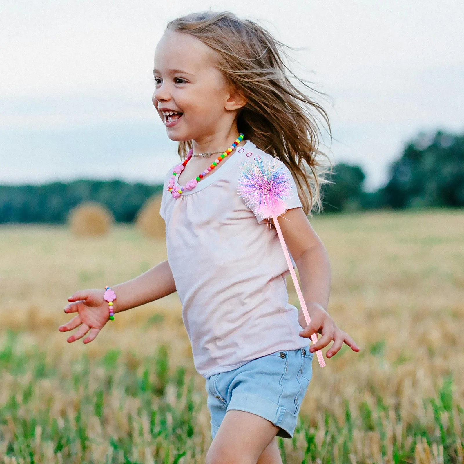 Colorful Sequin Fairy Wands for Girls Princess Birthday Party Decorations Stage Performance Props Glitter Kids Playthings