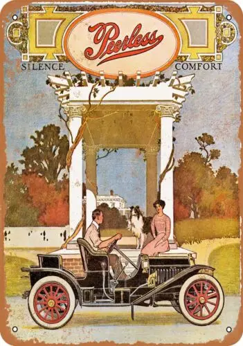 Metal Sign - 1910 Peerless Motorcars -- Vintage Look sign
