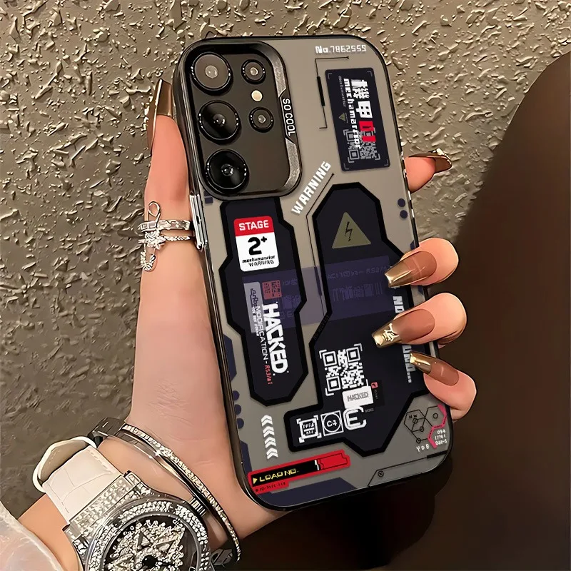 

Mecha-Themed Patterned Phone Case For Samsung Galaxy A16 A36 A56 A25 A24 A35 A34 A33 A54 A52 S25 Ultra S24 FE S23 Plus S22 Cover
