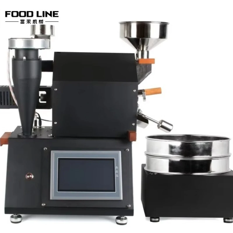 محمصة قهوة شديدة التحمل 1 كجم، محمصة حبوب متعددة الوظائف مع عملية يدوية للشركات الصغيرة