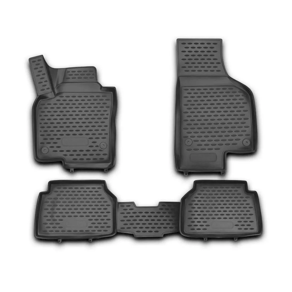 

Floor Mats Liner for VW Tiguan 2009-2018 Black TPE All-Weather 4 Pcs