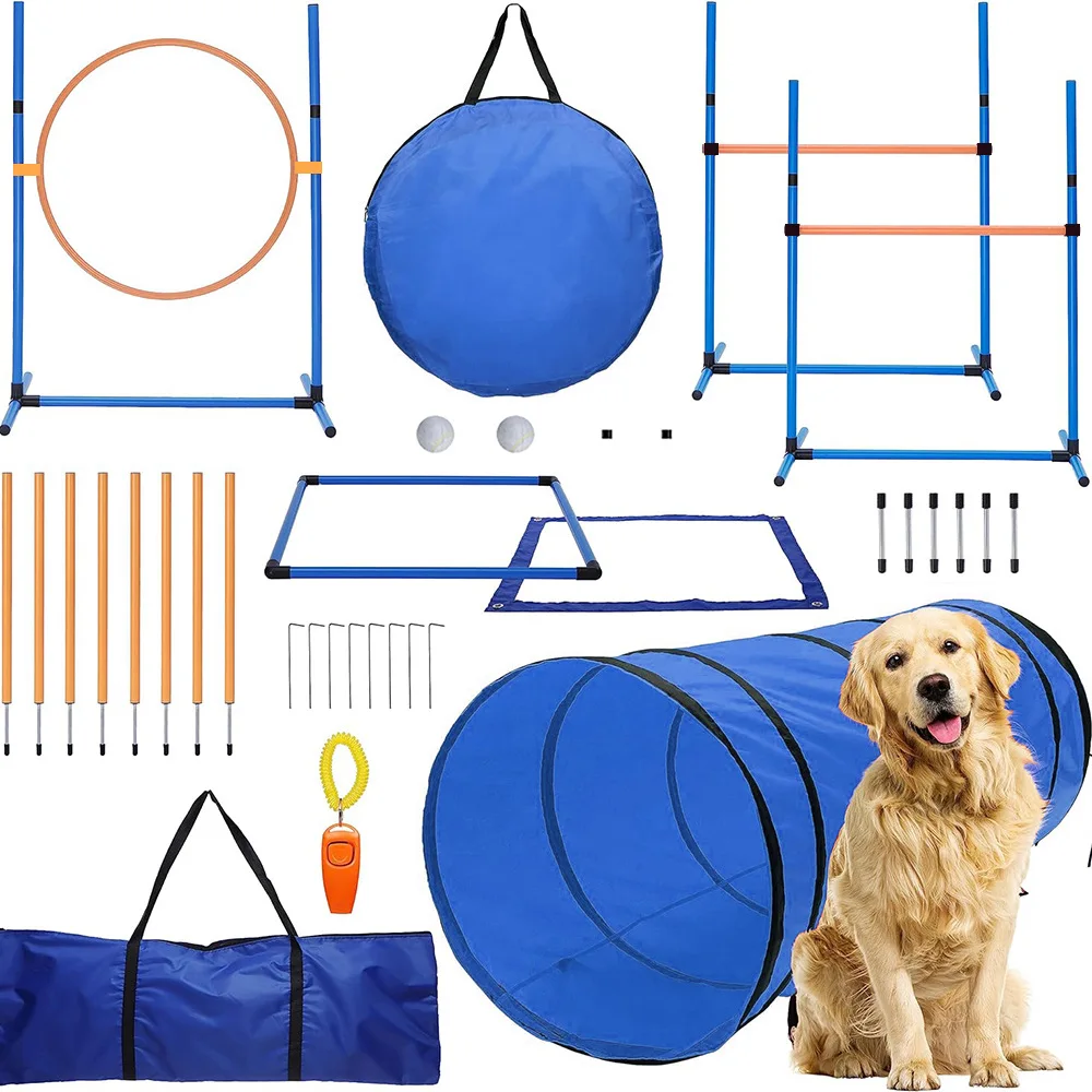 

Dog training equipment, obstacle, hurdles, jumping poles, laps, circling , dog trainers, pets, sets