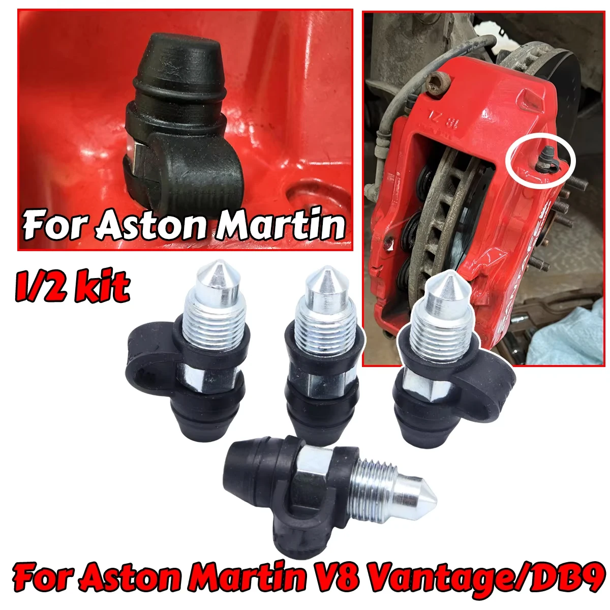

Front Left Right Caliper Bleed Nipples Screws Repair Kit Valves Replacement Accessories For Aston Martin V8 Vantage 05-2021 DB9