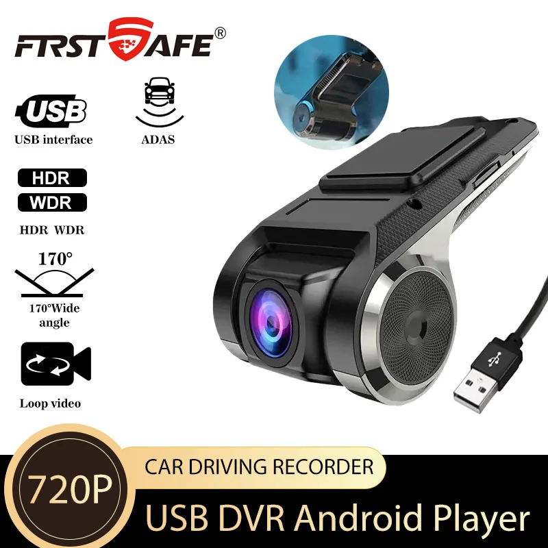 Car DVR ADAS LDWS Recorder Android DVD Player Navigation 12V HD 720P Voice Alarm Video Recording Parking Aid