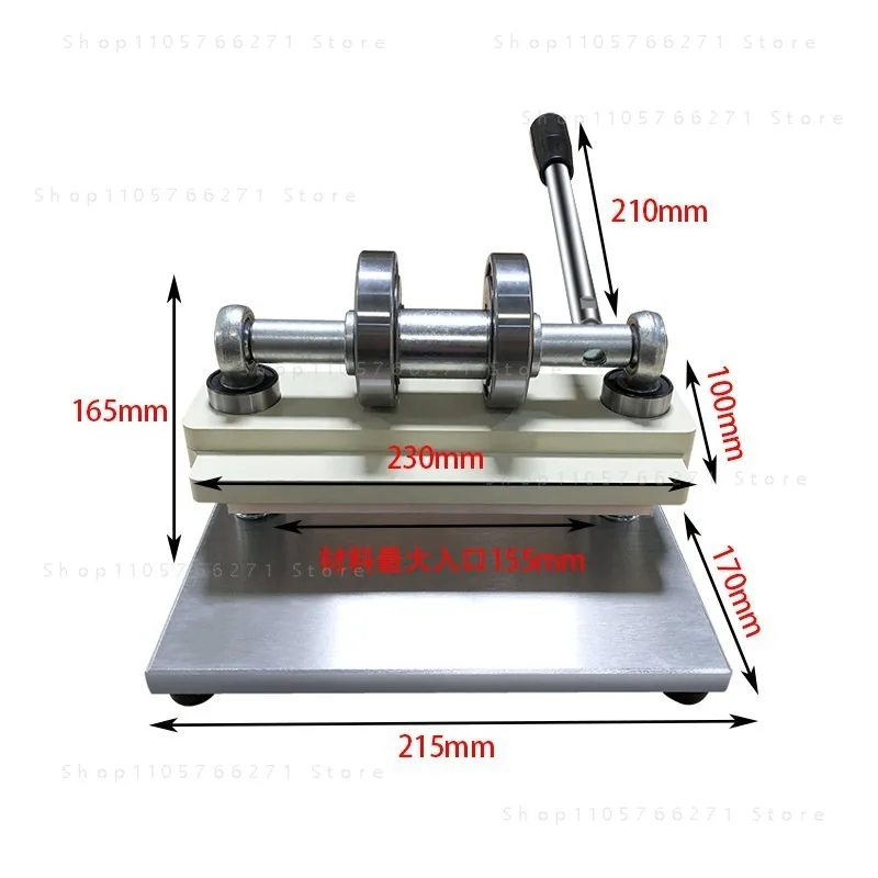 for Leather Die Cutting Machine Punching Manual Press Double Wheel Hand Cutting Machine Photo Paper PVC/EVA Sheet Cutter