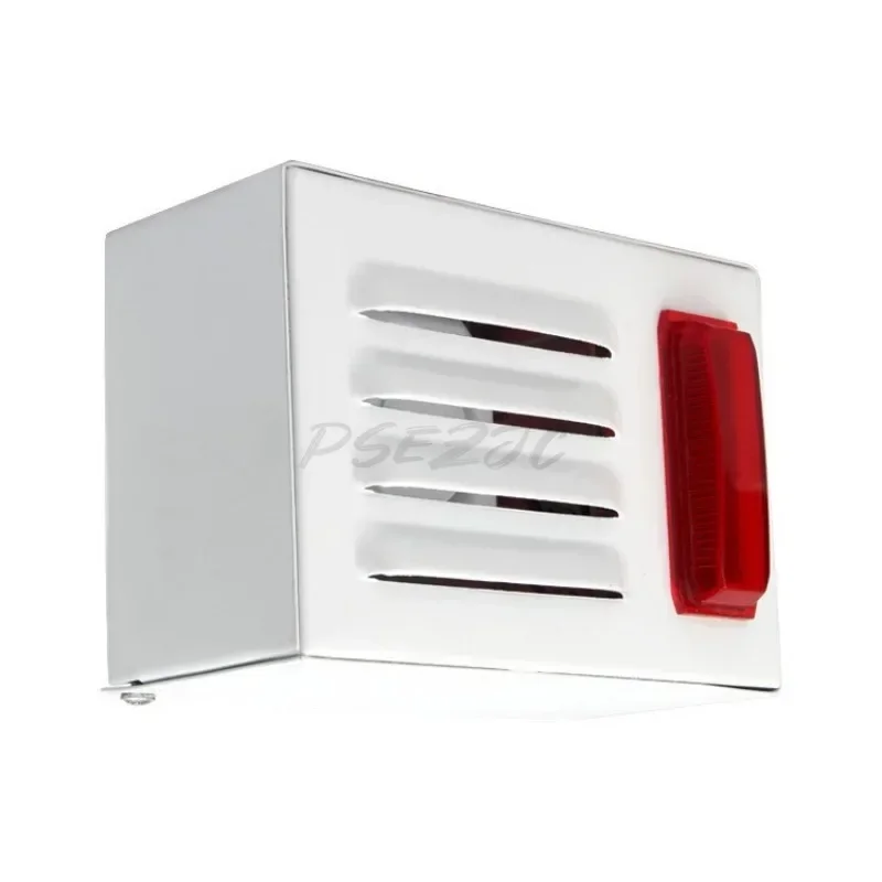 DC12-24V Fire Sound and Light Alarm Box Outdoor Sound and Light Alarm Iron Box
