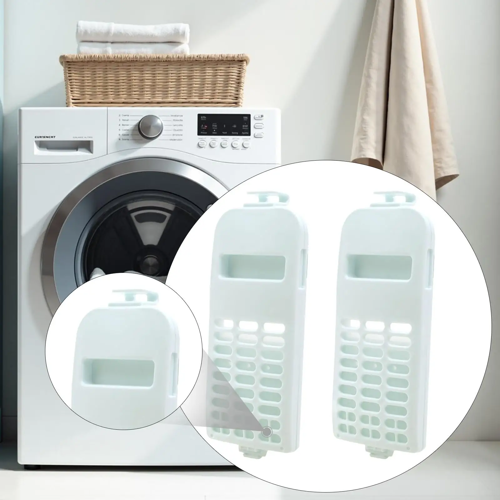 2x Washer Lint Filter Replacement Garbage Removal Net Waste Filter Parts Washing Machine Garbage Net for -dv80A -dv80B -dv703S
