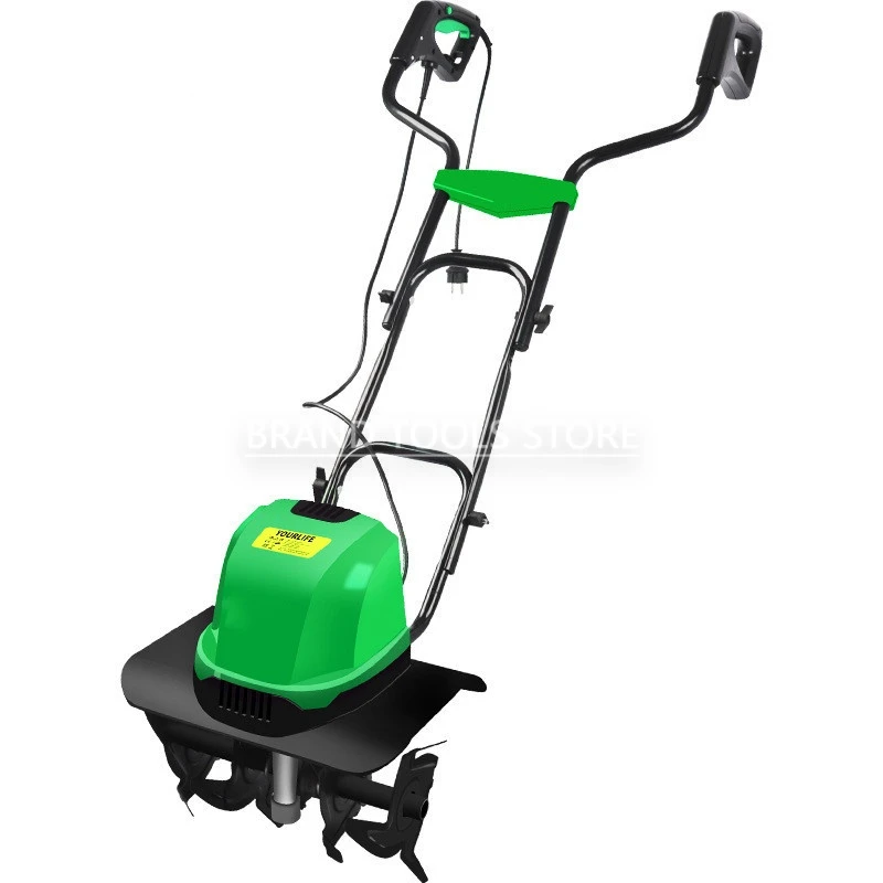 Small Agricultural Plowing Machine Household Plowing Digging Orchard Electric Scarifier Micro-Tiller Tiller 1500W