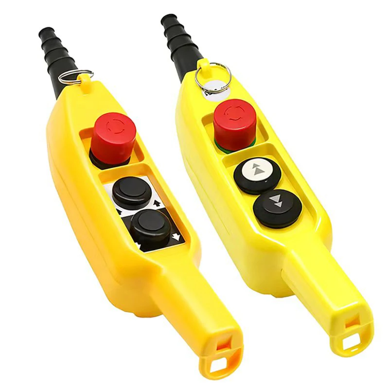 COB-61E PL-03D2 محطة التحكم في رافعة الرافعة الصناعية مفتاح بـزر دفع، مقاوم للماء IP65، سرعة واحدة/مزدوجة مع الطوارئ #1