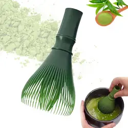 1Pc Resin Matcha Whisk Chasen Brush Tools for Matcha Green Tea Powder Reusable Powder Whisk with Whisk Holder Tea Ceremony