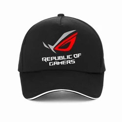 Asus rog-男性と女性のための綿の野球帽,夏用帽子,お父さんの帽子,調節可能,スナップバック,ゴルフの帽子,republic ofゲーマー,新しい